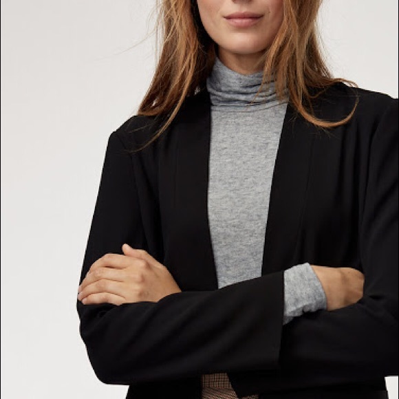 Aritzia Wilfred Solaina Blazer, BLACK, XS - Picture 3 of 7